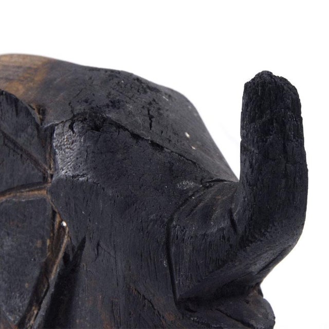 1960s African Elephant Wood Figurine, 1960s For Sale - Image 5 of 9