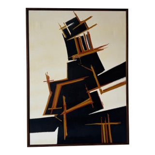 Taogaea (Eddie Powell, 1938–2012) Abstract Expressionist Oil Painting on Canvas - Framed For Sale