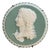 Cameo Medallion Portrait from Jasperware, 1880s For Sale