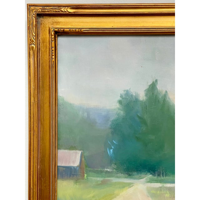 Modern Impressionist Oil Painting - Landscape Before the Storm For Sale In New York - Image 6 of 10