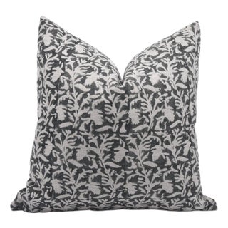 Fabdivine Block Print Decorative Pillow Cover 24x24 Inch Handcrafted - Amavsya For Sale