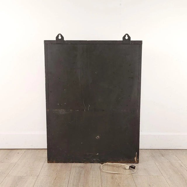 White Vintage Eye Testing Chart, Circa 1950 Back Lit. For Sale - Image 8 of 9