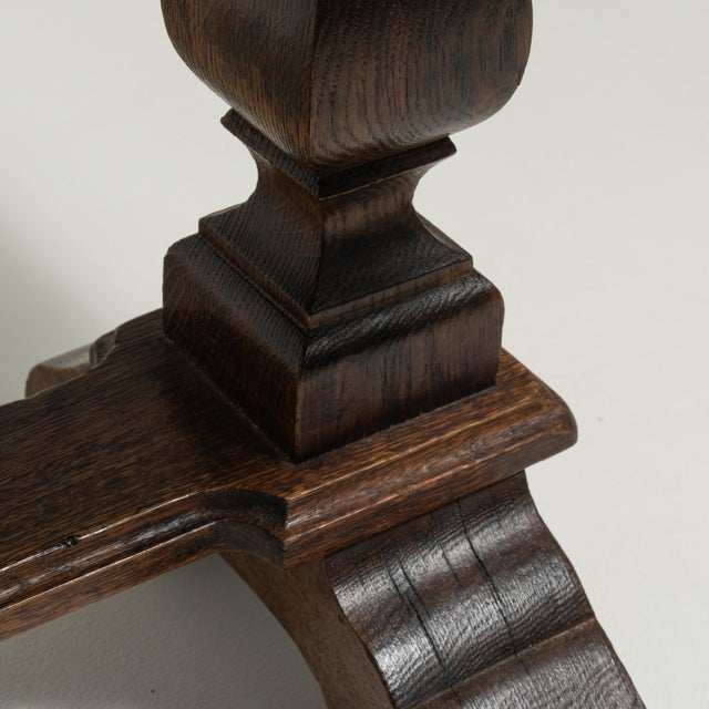 1970s Oak Refectory Coffee Table For Sale - Image 9 of 16