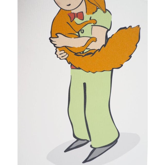Antoine de Saint-Exupery, The Little Prince Cuddles the Fox, Lithograph For Sale - Image 5 of 7