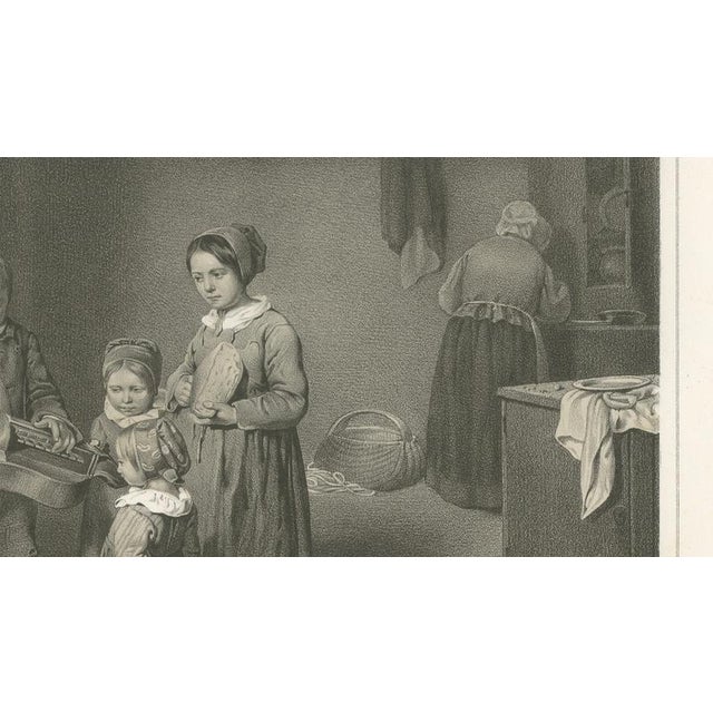 Pehr Wickenberg, Fransysk Interieur Genre Scene, Lithograph, 1850 For Sale - Image 9 of 11