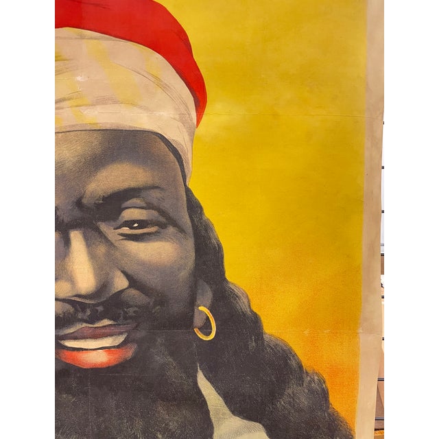 Cirage Nubian antique lithographic poster dimensions: 42 3/8" x 58 3/4" date: c.1900 condition: Good overall condition;...