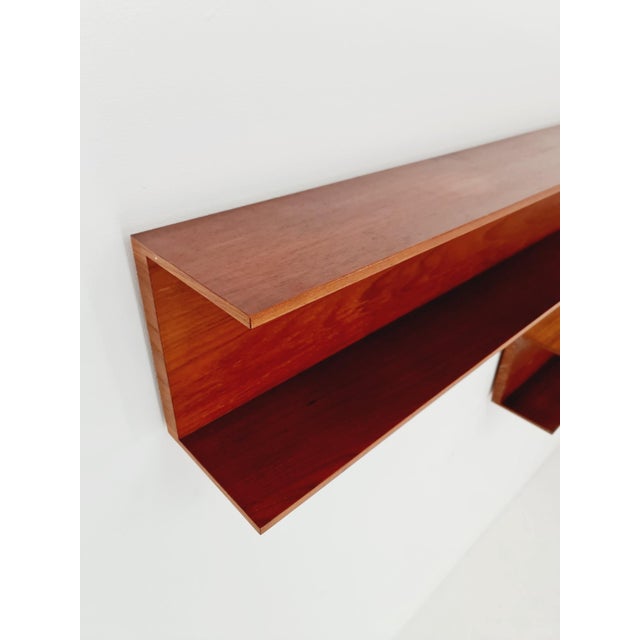 Long German Hanging Shelf by Wilheilm Renz for Walter Renz, 1960s For Sale - Image 12 of 18