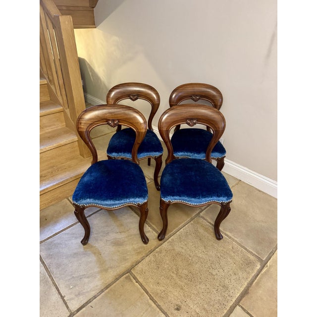 Antique Victorian Mahogany Dining Chairs, 1880, Set of 4 For Sale - Image 10 of 10