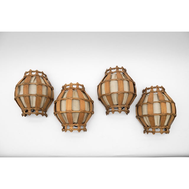 Wood French Provincial Wooden Wall Sconces, 1960s, Set of 2 For Sale - Image 7 of 14