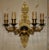 Italian 24ct Gold Plated Four Candle Sconces in Bronze, Set of 2 For Sale - Image 3 of 16