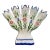Vintage Portuguese Floral Ceramic Tulipiere Vase For Sale