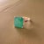 Natural Solitaire Emerald Ring 6.5 14k Yellow Gold 6.62 TCW Certified For Sale In New York - Image 6 of 12