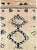 This mid-20th-century Turkish Anatolian runner presents a spare, highly graphic composition on a warm ivory and pale beige...