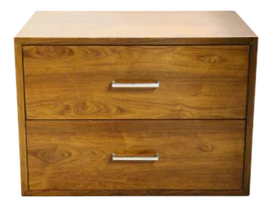 Mid-Century Modern Rosewood Two Drawer Footlocker Chest