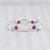 New Beverley K Red Ruby White Sapphire Stackable Ring 14k Gold Eternity Band 6.5 For Sale - Image 4 of 6