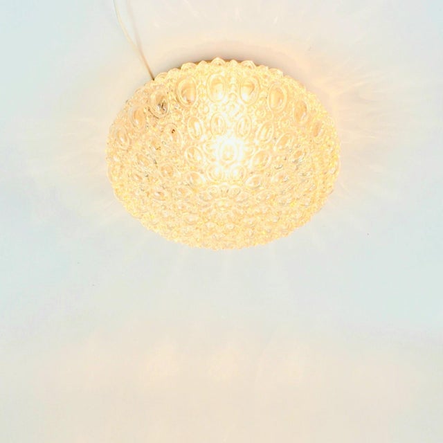 Mid-Century Amber Bubble Glass Ceiling Light or Wall Light by Helena Tynell for Limburg, Germany, 1960s-1970s For Sale - Image 6 of 11