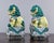 Pair Mid Century Ceramic Foo Dogs on Base For Sale In Detroit - Image 6 of 8