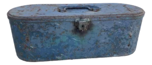 Vintage 1940s Metal Box Storage and Decor