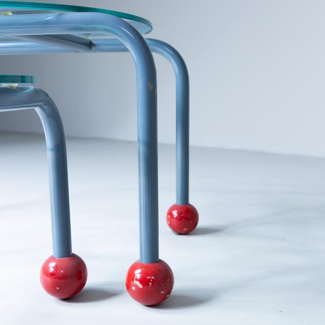 Postmodern Vintage Coffee Tables by Nanda Vigo, 1970, Set of 2 For Sale - Image 3 of 12