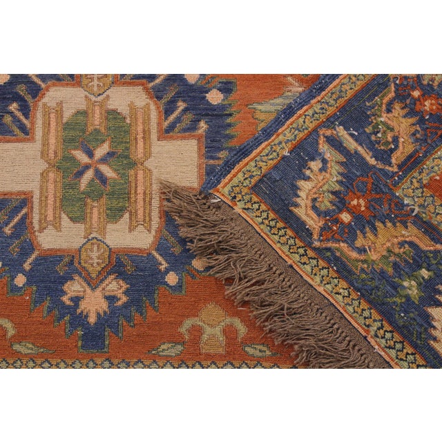 1960s Tribal Soumakh Wool Rug - 6'7" X 9'2" For Sale - Image 9 of 11