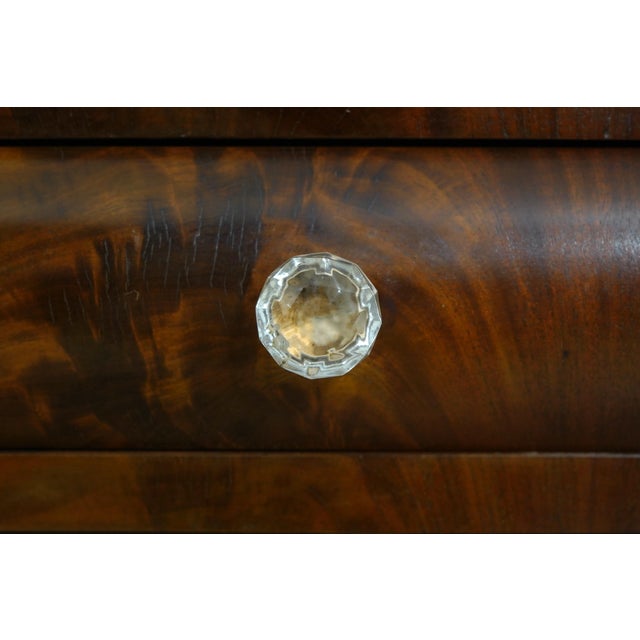 Antique Empire Style Flame Mahogany Server For Sale - Image 11 of 18