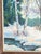 Early 20th Century American Impressionist Modernist Winter Landscape by Walt Trag For Sale - Image 11 of 15