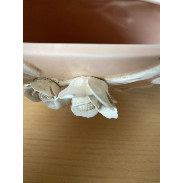 Fitz and Floyd Mid Century Fritz and Floyd Pink Vase For Sale - Image 4 of 6