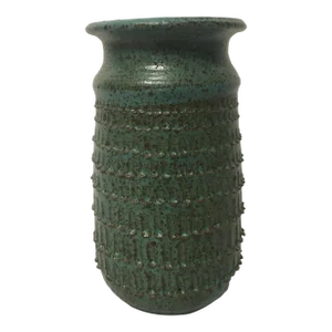 1970s William Brown Brutalist Studio Ceramic Vase
