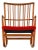 Rocking Chair in Oak with Wool Fabric by Hans Wegner, 1950s For Sale
