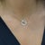 1/2 Carat Diamond Pave Circle & Bar Toggle 14k Yellow Gold Pendant Necklace For Sale - Image 4 of 6