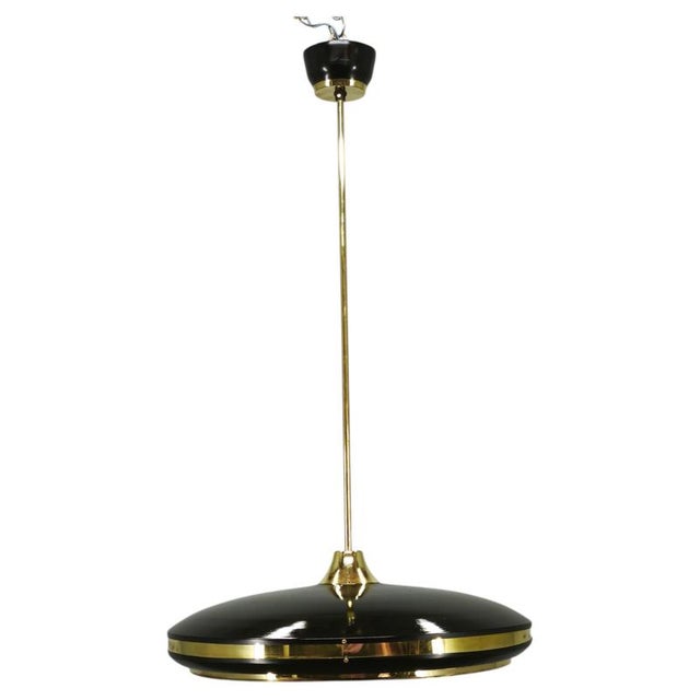 Space Age UFO Glass Pendant Light by Ludib Bratislava, Czechoslovakia, 1960s For Sale - Image 13 of 13