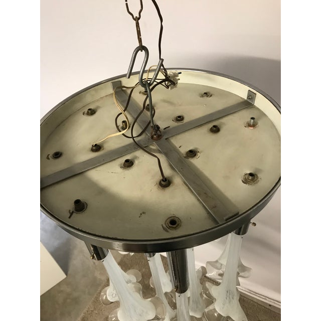 Mid-Century Murano Flower Pendant For Sale - Image 11 of 13
