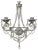 Florentine Wrought Iron Wall Lamp with Crystals by Simoeng For Sale