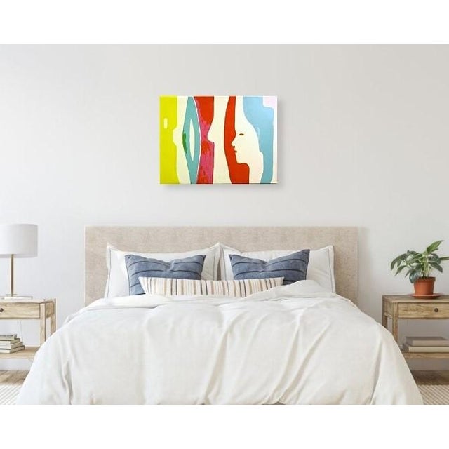 Late 20th Century Late 20th Century Signed Print on Canvas "Dreaming of a Bright Tomorrow". For Sale - Image 5 of 12