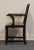 Wood Vintage Antique Berkey & Gay Solid Walnut Rustic European Dining Arm Chair For Sale - Image 7 of 10