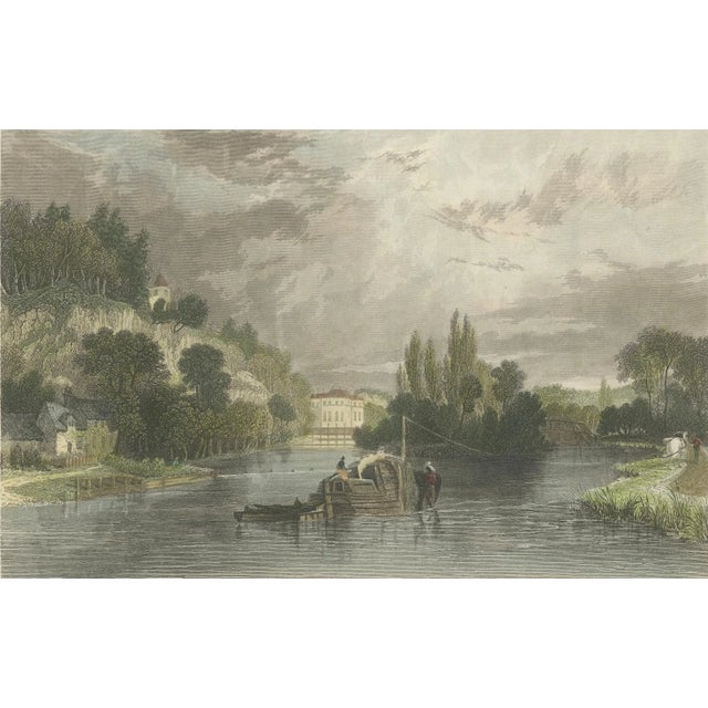 Cream After Tombleson, The Thames Near Hurley, Berkshire, 1800s, Engraving For Sale - Image 8 of 10