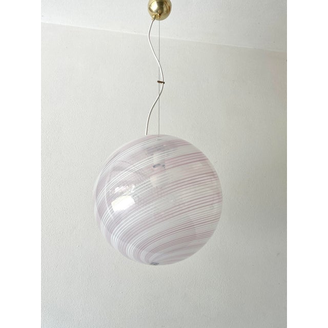 1970s Murano Glass Pendant Lamp from De Majo, 1970s For Sale - Image 5 of 18