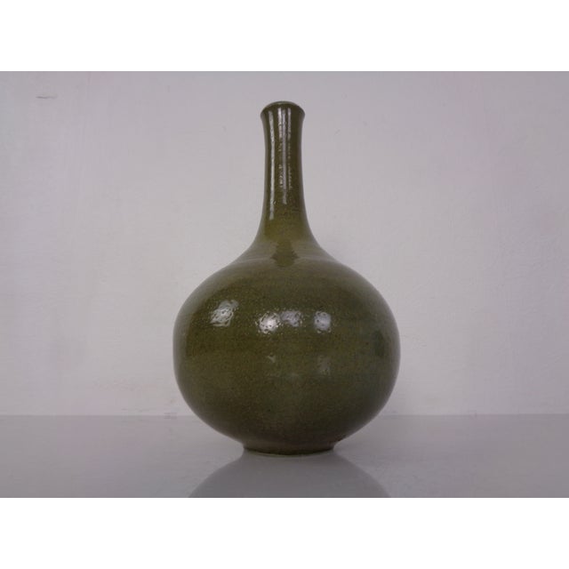 Minimalist Studio Ceramic Vase by Mathies Schwarze, Germany, 1960s For Sale - Image 14 of 14