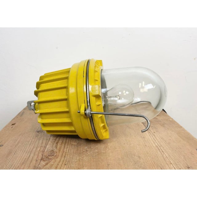 Industrial Yellow Explosion Proof Lamp from Elektrosvit, 1990s For Sale - Image 15 of 16