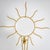 A pair of Soleil wall appliqués with space for one candle and a convex glass panel with a sun motif. The glass panel...