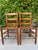 Vintage Ladder Back Side Chairs With Basketweave Rattan Seats, a Pair For Sale - Image 10 of 12