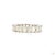Silver 5.28 Carat Princess Cut Diamond Gold Ring, Size 6.5 For Sale - Image 8 of 9