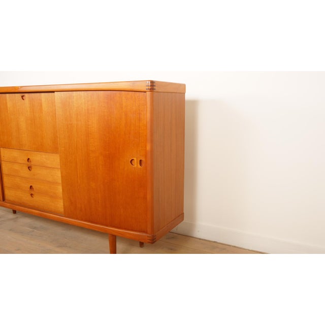 Mid-Century Modern Vintage Highboard in Teak by H.W. Klein for Bramin For Sale - Image 3 of 14