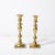 Neoclassical Near Pair Neoclassical Balustrade Form Brass Candleholders With Square Bases For Sale - Image 3 of 11