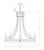 Visual Comfort Joe Nye for Visual Comfort Signature Regency Large Chandelier in Hand-Rubbed Antique Brass with Seeded Glass For Sale - Image 4 of 4