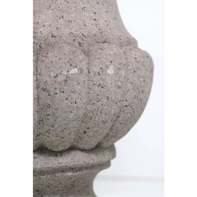 Late 20th Century Antique Carved Granite Bird Fountain Urn For Sale - Image 5 of 8