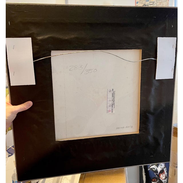 Simon Bull, Vibrant Pop Art Flower Original Simon Bull Floral Giclee Canvas Painting Edition For Sale - Image 9 of 9