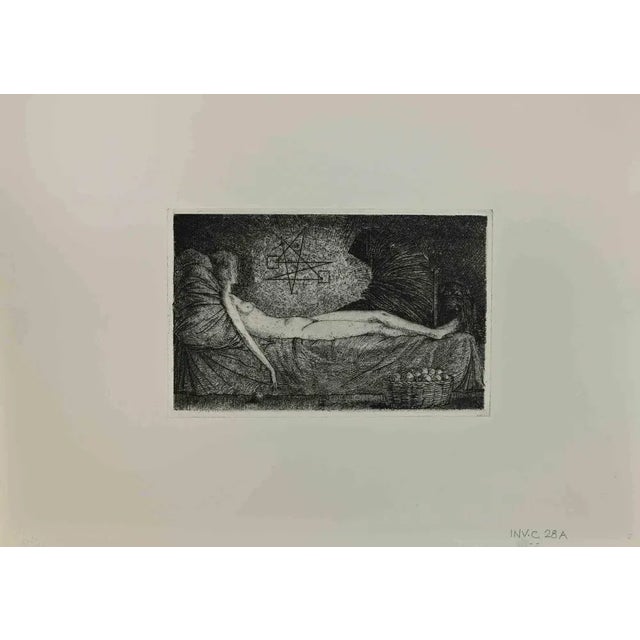 Sybil is an Etching realized by Leo Guida in 1970s. Good condition, no signature. Artist sensitive to current issues,...