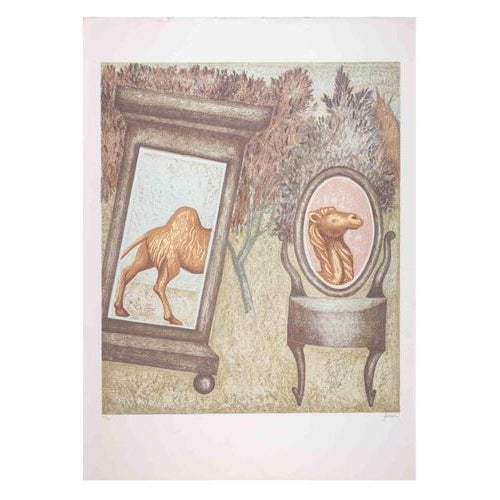 Lithograph hand colored realized by Enrico Benaglia. Edition of 120. Hand signed and numbered in pencil. This piece is...