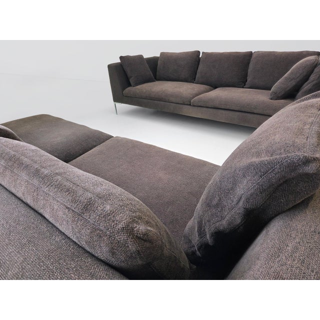 Charles Sofa Set by Antonio Citterio for B&B Italia, 2010s, Set of 2 For Sale - Image 14 of 16